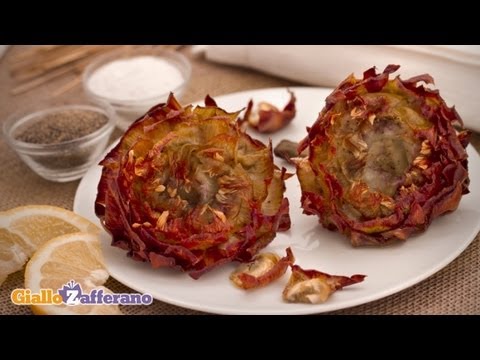 Artichokes-Jewish-style-carciofi-alla-giudia-Italian-recipe-VIDEO